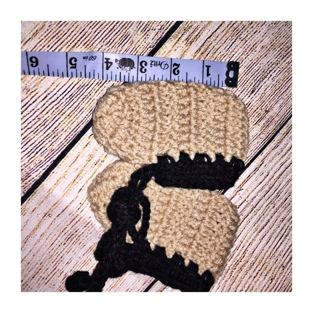 Homemade Infant Booties Size 6-12 Months